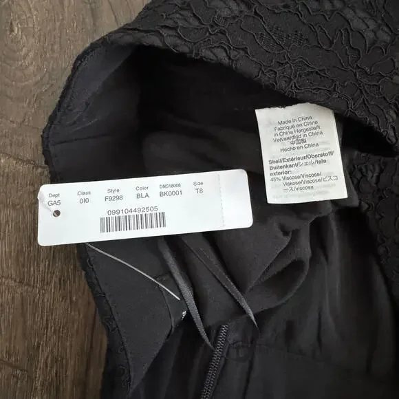 NEW J. Crew Pintuck Lace Pencil Skirt in Black Size 8T - Picture 4 of 9